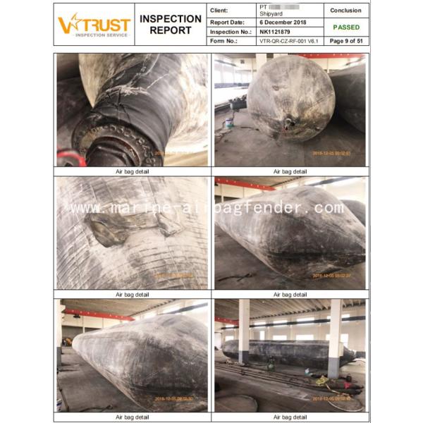 Launching Underwater Salvage Air Lift Bags Natural Rubber High Strength