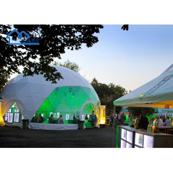 12m Dia PVC Cover Commercial Dome Tent Aluminum Alloy Panoramic View for Glamping Sites