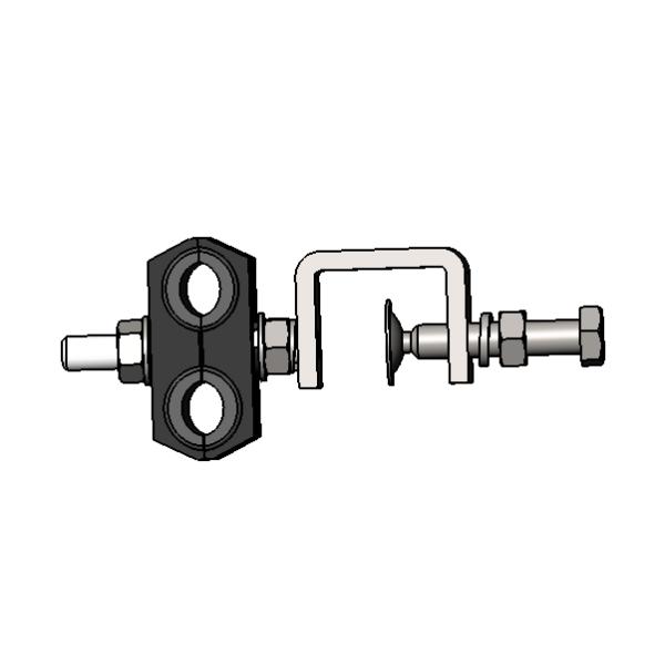 Outdoor FTTH Stainless Steel 304 Flat Cable Drop Clamp