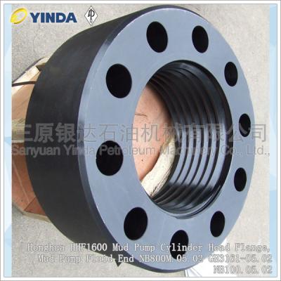 Flange da cabeça de cilindro da bomba da lama de Honghua HHF1600, extremidade fluida NB800M.05.02 GH3161-05.02 NB100.05.02 da bomba de lama