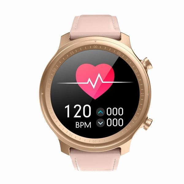 Alerta redondo 128K RAM Ladies Smart Band da chamada de Smartwatches da cara de Bluetooth 4,2