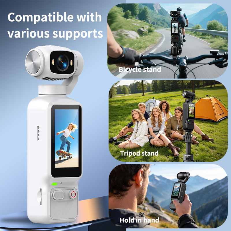 Bulk Mix Color Orders Supported OEM Laser Engrave Logo Red One Tap Record Button 1.97 Inch Screen Multi Mode Shooting