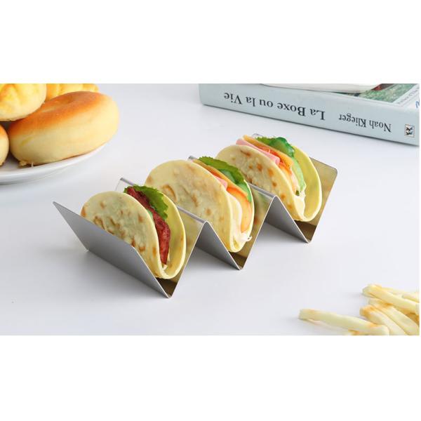Stainless Steel Taco Holder Stand Taco Tray Mexico Pancake Holder Baking rack