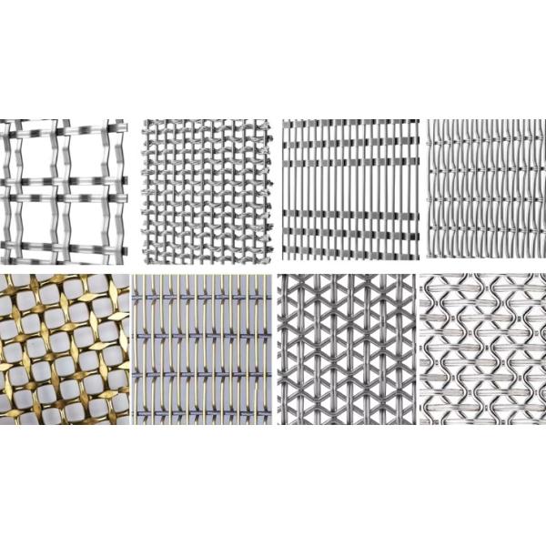 Flat Crimped Wire Grille Diamond Wire Mesh Weave Mesh Elevator Decorative