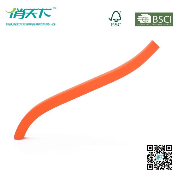 Eisho Orange Color Skid-proof Wood Laminated Shirt Hanger Clothing Hanger