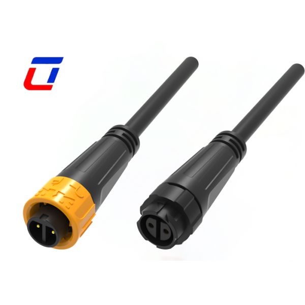 M16 Waterproof Circular Connector 300V 2 Pin Male To Female Cable Connectors