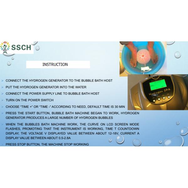 Pele el balneario rico del hidrógeno del Detox de la belleza para el antioxidante de consumición de la cara/del pie del lavado