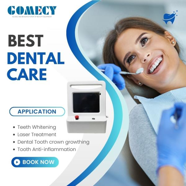 Профессиональная зубная лазерная ЛОР 650nm 980nm глубокая ткань лазерная терапия машина