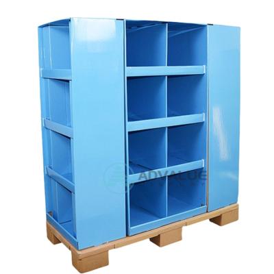 Supermarket Cardboard Corrugated Pallet Display With CMYK / Pantone Printing
