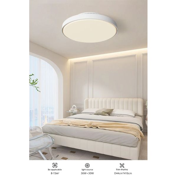 Bedroom Home Decoration white Invisible Bladeless Remote Control Dimming Electric Fan (WH-CLL-69)