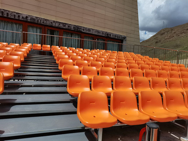 Temporary Grandstand Portable Outdoor Bleachers With Galvanized Steel Floor