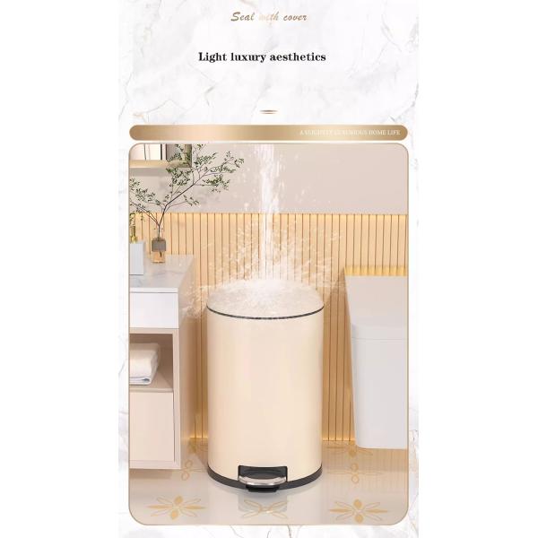 15 Gallon Dome Trash Can Stainless Steel Stainless Steel Trash Can with Inner Bucket