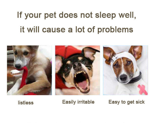 28 Inch Machine Washed Pet Calming Beds Soft Luxury Square Plush Dog Sofa