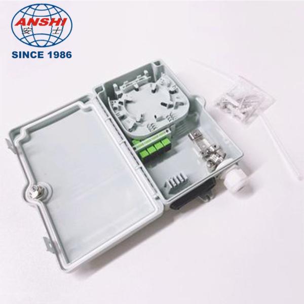 ANSHI 4 Ports Fiber Access Termination Box FTTH Outdoor Fiber Optic Terminal Box