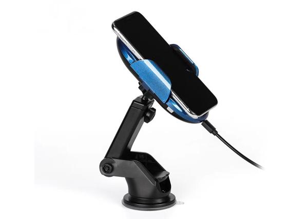 Handlebar Mounted Car Wireless Charger Blue Black ABS PC AC 5V/2A Weight 220g