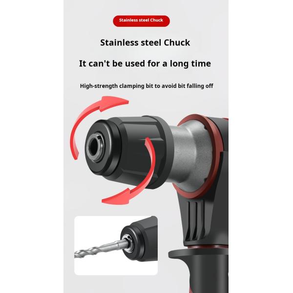 Стальные износостойкие редукторы Электрический инструмент молот 1200w Молот сверла поглощение ударов