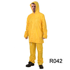 Рыбалка на открытом воздухе ДЕЖДЕНИЕ РР014 Резиновый полиэстерный ПВХ водонепроницаемый дождевой костюм