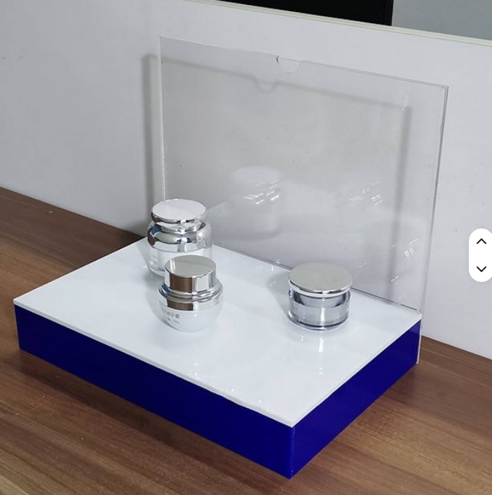 Custom Size Three Tier Acrylic Cosmetic Display Stand Holder with OEM/ODM Options