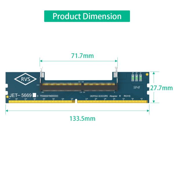 Portable SO RAM DDR5 à bureau Adaptateur U-DIMM DDR5