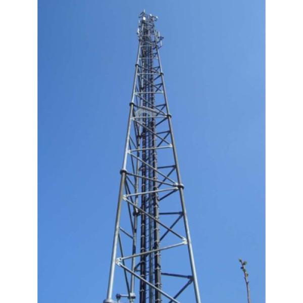 30 Meter Telecom Steel Tower Galvanized Steel ASTM A572 Gr50 Telecommunication Antenna