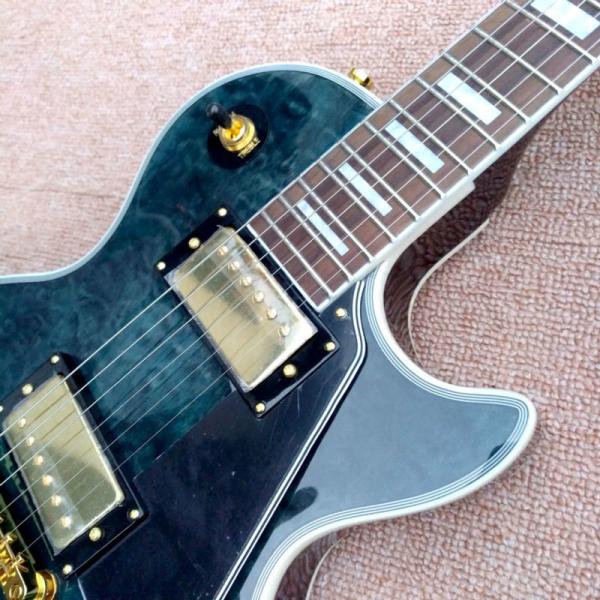 New Full Hollow Body L5 Electric Guitar Flamed Maple Top Jazz Bigsby Bridge