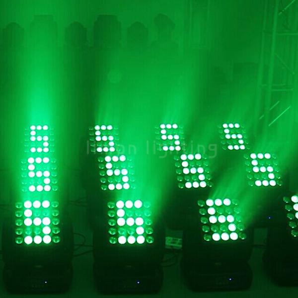 360° Unlimited Rotation 25x15w RGBW Cree LED Matrix Beam Wash Moving Head Light