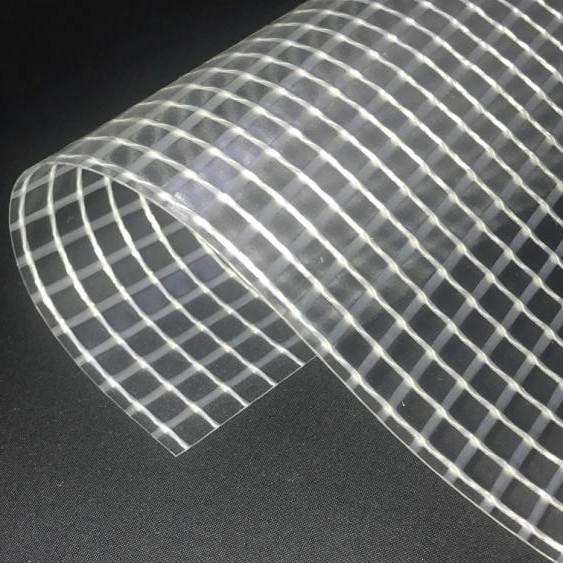 High Tensive Clear PVC Mesh Fabric Vinyl Tarpaulin Fabric Roll 1000D 650GSM