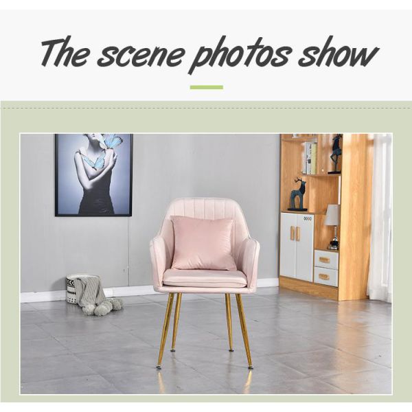 Type Modern Chairs Upholstered Nordic Gold Luxury High Back Lounge Velvet Dining Chair