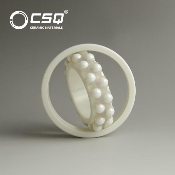 Double Row Zirconia Ceramic Bearing Self Aligning Cylindrical Bore