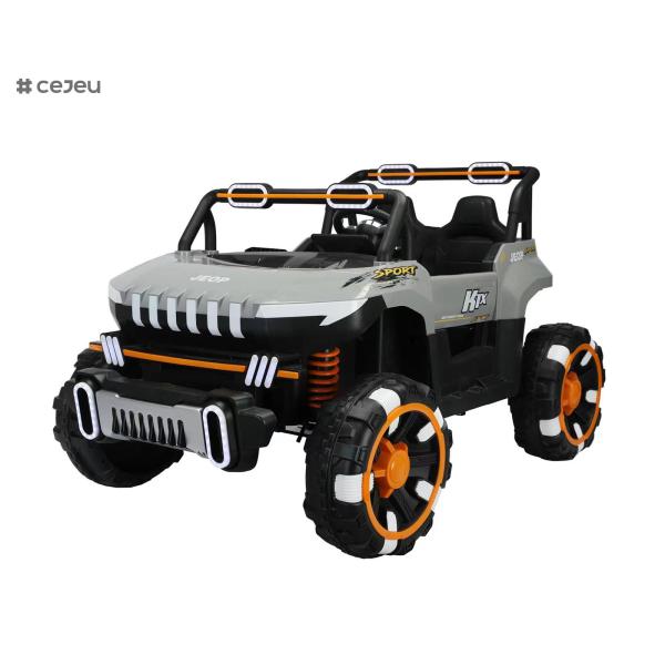 Gift for Boys & Girls: Electric UTV with Adjustable Seatbelts,Music/Light Handle Four wheel suspension