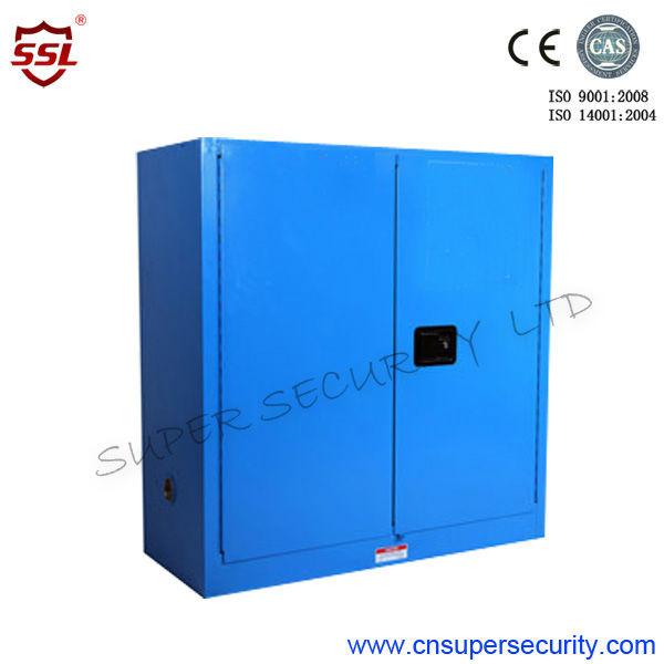 Armários de armazenamento internos da resistência corrosiva azul para o ácido clorídrico 60-Gallon