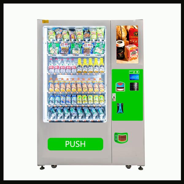 New Hot Sell Chrome Plated Spring Vending Machine Snack Drink Combo Candy Chocolate For Sale