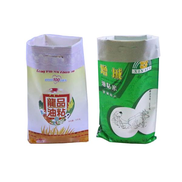 Durable Bopp Film Printing Pp Woven Rice Bags 25 Kg 50kg Environment Friendly