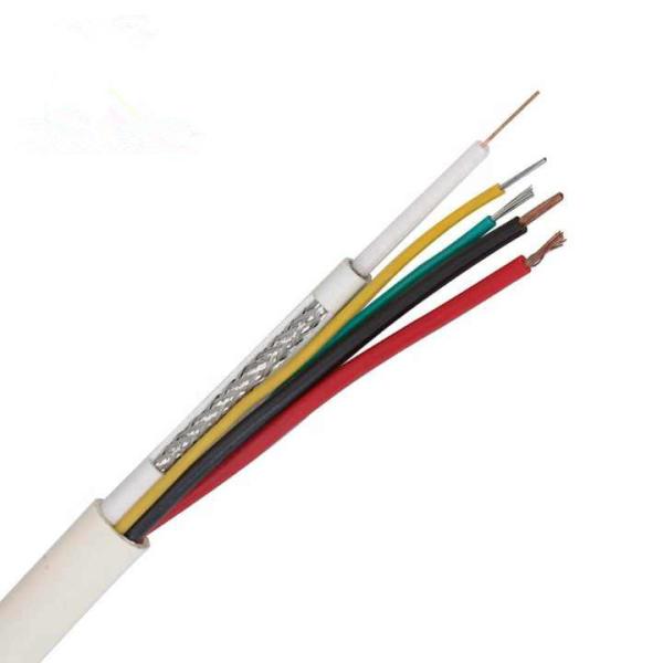 30 AWG Black Power PVC Copper Conductor Electrical Power Coaxial Electric Cable