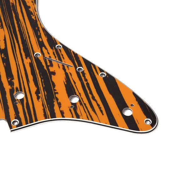 3 Ply Electric Guitar Pickguard Zebra 11 Holes Scratch Plate For ST Style Electric Guitar Accessories Parts