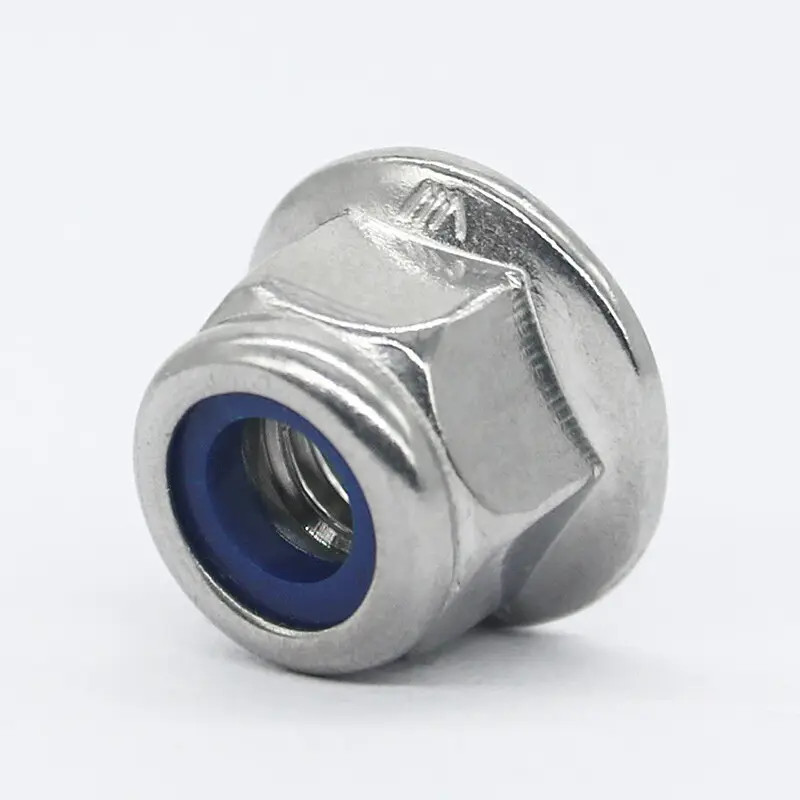 DIN 985 Dichromate Hexagon Lock Nut with Nylon Insert M10 x 1.5 Class 8 Gold Prevailing Torque Self‑Locking Nut