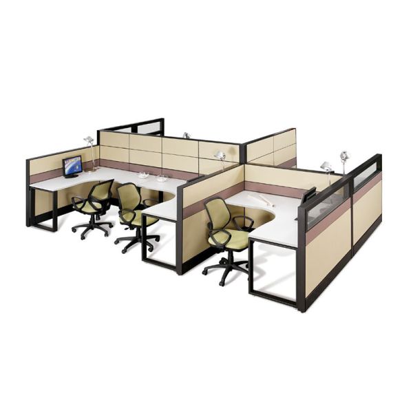 China Cheap Workstation Office Furniture Aluminum Frame High Partitions Modular Office Table