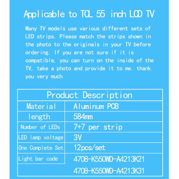 Для 4708-K550WD-A4213K21 55PFF5055/T3 55PUF6056/T3 55PFF5250/T3