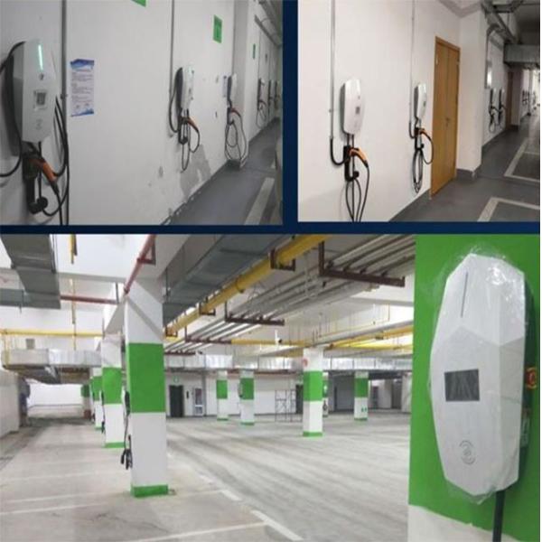 Aluminum Alloy LED/LCD Display AC EV Charger CE FCC ROHS UL Certified Product