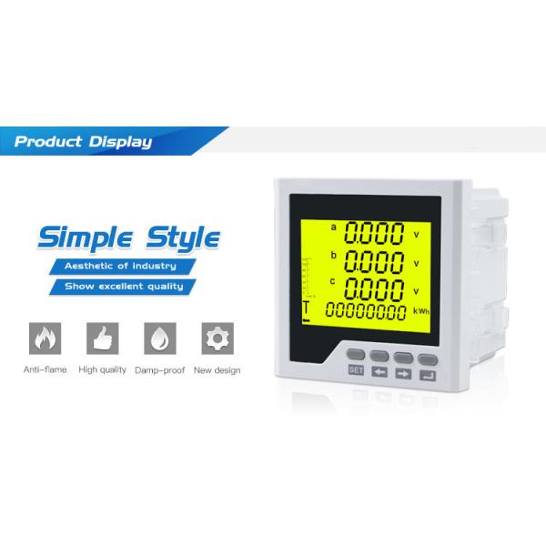 Digital Power Factor Meter Power Meter COS meter Multi-functions meter 96*96