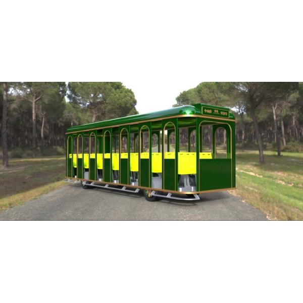 Поезд дизельных мест силы 42 небольшой Trackless для излучения парка атракционов низкого