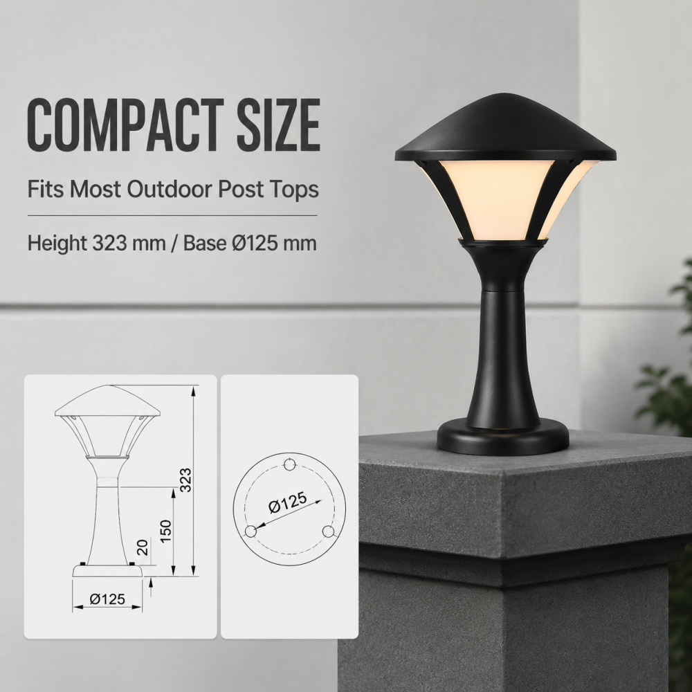 Outdoor LED Garden Lights 12W Garden Pillar Light IP65 Waterproof For Garden Yard Landscape Lighting