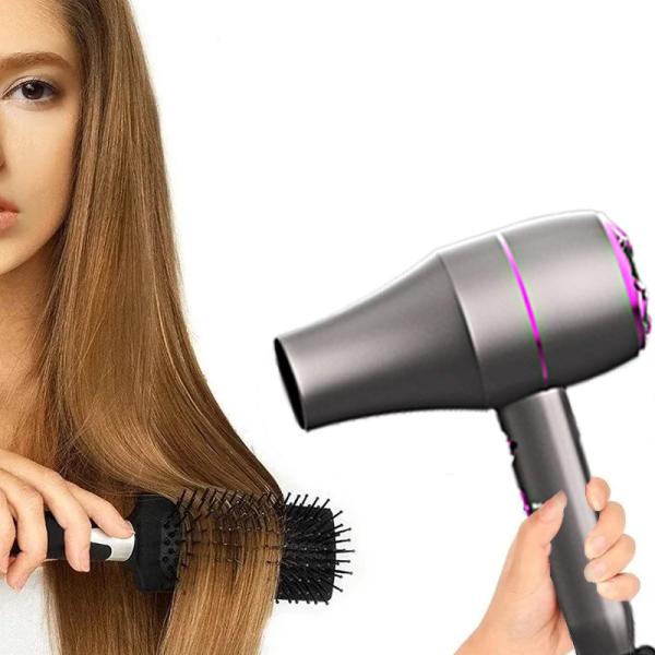 Professional Negative Ion 1800W Powerful AC Motor Gray Nylon Hair Dryer
