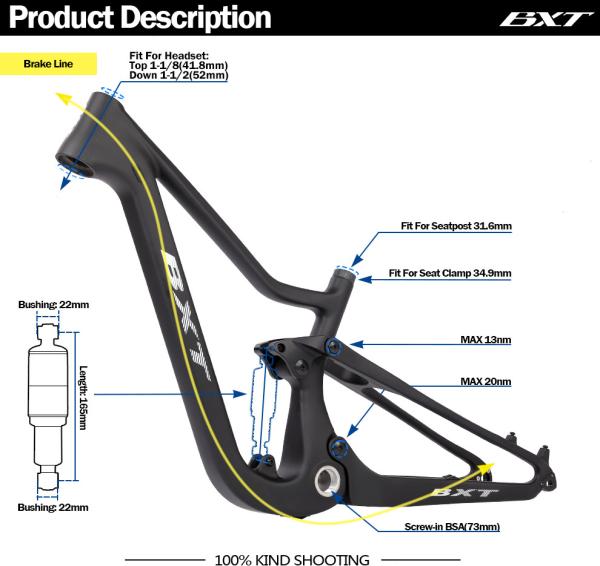 24 Inch Teenager Carbon Mountain Bike W/Shimano 10Speed Full Suspension Bike