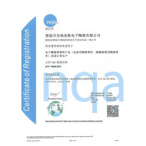 Hunan Antaeus New Materials Co., LTD Certifications
