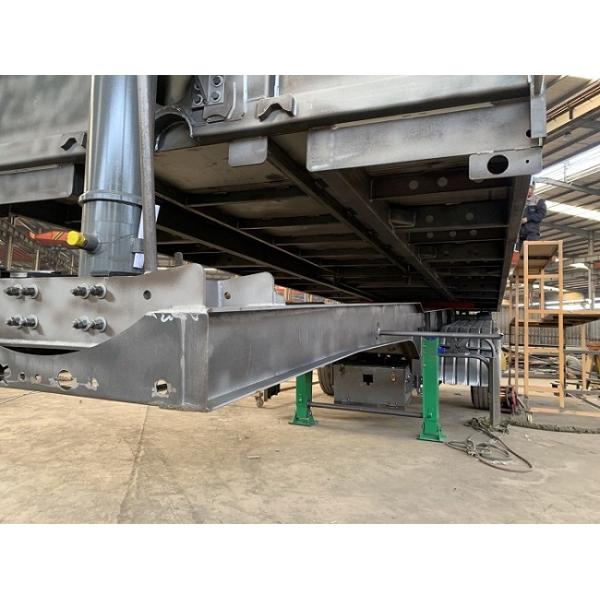 3 Axles 12.00R22.5 Semi Trailer Dump Truck Mechanical Suspension