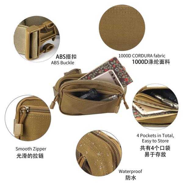 Black / Khaki / Green Outdoor Tactical Bag For Traveling Easy To Clean