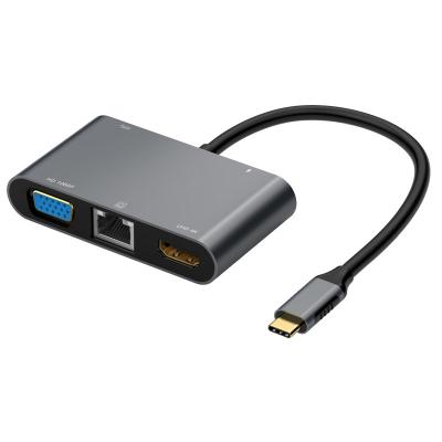 Station d'accueil USB3.2 Gen2 avec sortie vidéo double HDMI 4K VGA HD Adaptateur vidéo pour 2 moniteurs