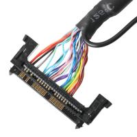 OEM/ODM El conjunto de cable LVDS desde JAE FI-RE51HL 51 pin a HD-SUB 26 pin Solder masculino UL 1007 20AWG cable