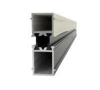 Profils d'extrusion peints par poudre de fenêtre en aluminium pour la fenêtre de tissu pour rideaux de double vitrage